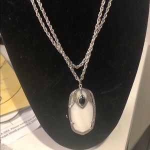 Mother of pearl with black Kendra Scott
